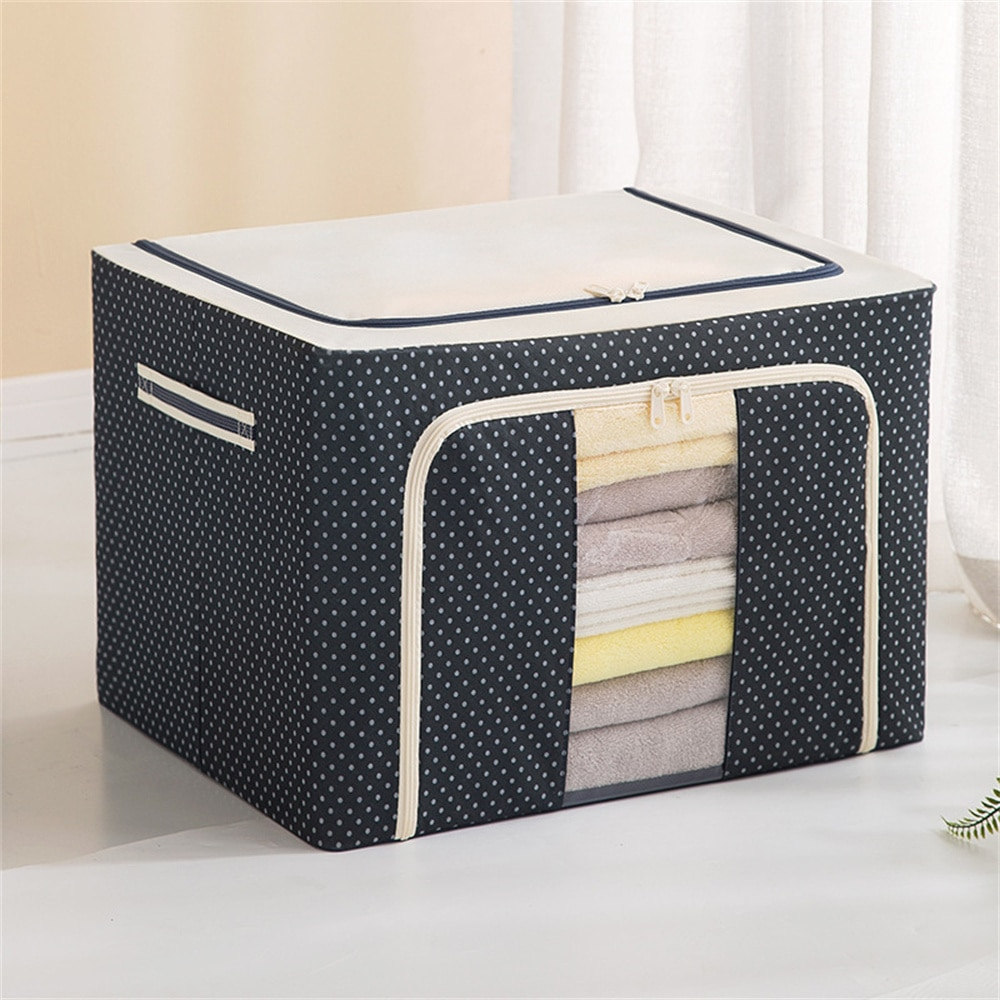 Foldable Storage Box with Zipper