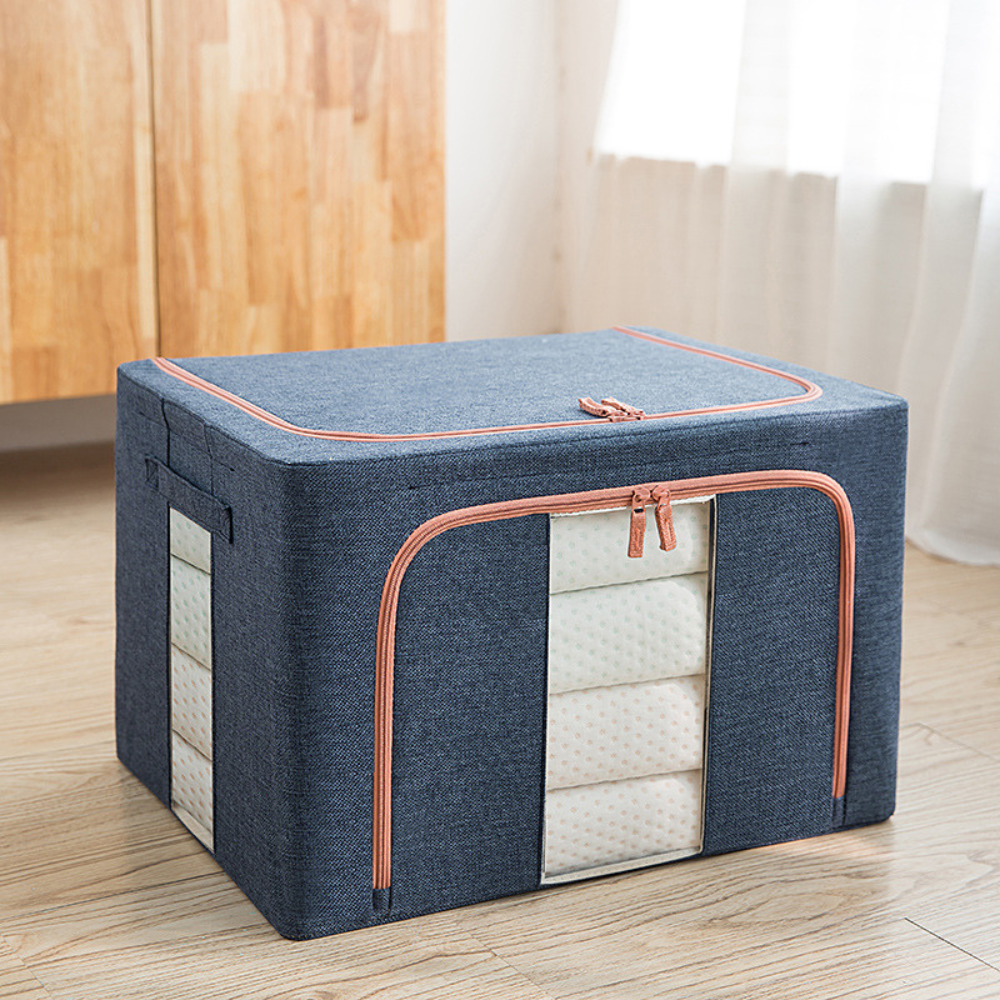 Foldable Storage Box with Zipper